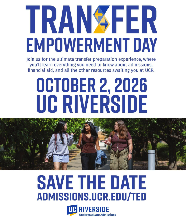 UCR Transfer Empowerment Day October 2nd